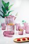 Acrylic Plum Jug 2.3 Lt and Set of 6 & Water Soft Drink Coffee Side Glass 400 ml (Not Glass) - 3