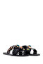 Women's Black Stone Jelly Slippers 26Sfe4975Pv - 2