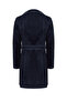 Argentina Women's Navy Blue Suede Leather Trench Coat 25Sgd 530210 - 2