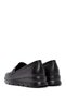 Women's Black Buckle Detailed Genuine Leather Comfort Loafer, Winter Shoes 25Afd150518 - 5