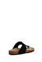 Women's Black Brionia Nubuck Leather Flip Flops D35Lsk00032C9999 - 2