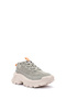 Women's Gray Intruder Essential Lace-Up Suede Leather Sneaker 013g101005 - 6