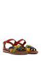 Women's Multi-Colored Buckle Leather Bodrum Sandals 26Sfd331618 - 2
