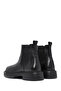 Men's Black Leather Casual Chelsea Boots 24Wfd620418 - 6