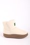 Women's Imported Thick Sole Daily Sports Boots with Fur Inside Beige