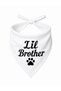 Lil Brother & Lil Sister Written Dog Scarf Bandana - 2