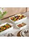 Elmira Porcelain Rectangular Baking Dish 34x20x6cm -white - 3