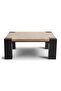 Inaaya Cofee Table Travertine - Beige & Black - 6