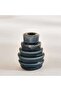 Pearson Ceramic Taper Candle Holder 7x7x9cm - Blue - 4