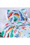 Giantik 3-piece Comforter Set With Cushion 160x220cm Blue - 2