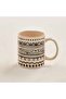 Eleni Ethnic Mug 300ml -black & Beige - 3