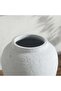 Daphne Terracotta Vase 33x33x40cm- White - 2