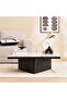Agnella Coffee Table Marble - Beige & Black - 2