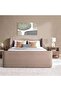 Elya King Bed 180x200 - Light Brown - 6
