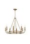 Cerrona 8-light E14 Fancy Chandelier 71x64cm - Aged Brass - 5