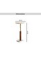 Iduna Accent Table Marble - Gold & Natural - 5