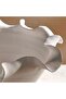 Rana Ceramic Handmade Petal Decor Bowl 36x36x16cm - White - 2