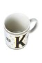 Alphabet K Mug 300ml -white - 2