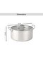 Splendor Triply Stainless Steel Cooking Pot With Lid Dia20cm -chrome - 8