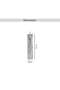 Marbella Led Marbled Pillar Candle Dia5x21cm - White - 7