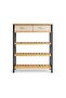 Ford 5 Tier Storage Shelf 69x26x80cm - Natural - 3