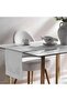 مفرش طاولة مطرز من ريجاليا 33x120 سم - أبيض