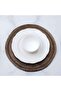 Fiesta Beaded Round Placemat Gold D35cm