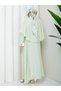Cape Detailed Blouse & Skirt Tulle Modal Hijab Set Rc9055 - 9