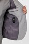 Gray Slim Mono Collar Side Pocket 6 Drop Vest Suit - 6