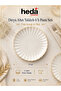 Derya 6 Piece Gold Gilded Porcelain Cake Plate - 2