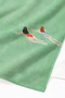 Sea-Themed Green Minimalist Beach Towel - Quick-Drying Microfiber Towel with Mediterranean Swimmer Figure - 5
