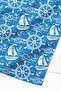 Sailing Anchor Rudder Themed Beach Towel-Marine Blue White Pool Sea Quick Dry Microfiber Towel - 3