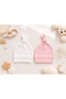 100% Cotton Newborn Baby Hat Beanie Set of 4 - 2