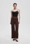 Wide-Leg Solid Long Pants - 2