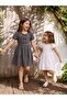 Bow-Tie Dress for Ages 2-5 - White - 4