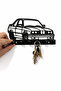حزام سلسلة المفاتيح لسيارة BMW E30 |   حامل مفاتيح مثبت على الحائط |   سلسلة مفاتيح للديكور المنزلي والجراج - 5