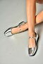 S726252508 Silver Patent Leather Women's Ballerinas - 4
