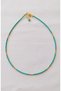 Sand Beads Orange Turquoise Minimal Choker Necklace - 2