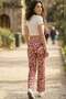 Comfortable Fit High Waist Wide-Leg Viscose Mix Women's Trousers - 4