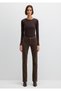 Mona Brown Velvet Trousers 1049782992 - 3