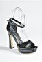 Black Patent Leather Heeled Women's Shoes K404580108 - 9