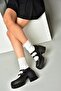 R996055009 Black Thick Heeled Women's Shoes - 4