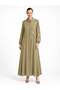 50% Linen 50% Viscose Long Undergarment Dress with Buttons