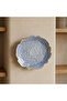 Rose Premium Hand Decorated Decorative Porcelain Plate 21 cm Blue - 3
