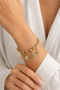 Women's Bracelet Clover Eye Heart Detail Lucky Bracelet - 2