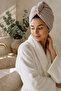 Gray Color Microfiber Hair Towel, Hair Cap, For Beach After Bath Sea And Pool - 2
