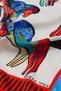 Red Black Patterned Silky Handkerchief - 3