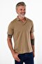 Men's Polo Neck Short Sleeve Pocket T-Shirt Safran
