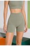 Women's Seamless Push up Sports Shorts - Gathering High Waist - 3