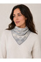 Checkered Patterned Knitwear Scarf - 2
